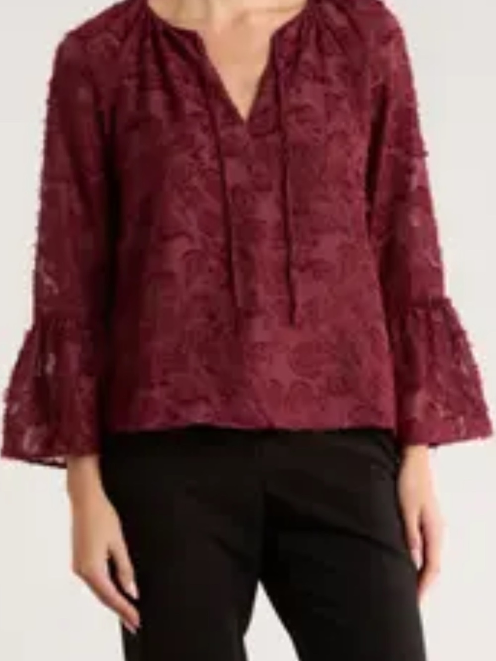 NWT nordstrom rack ruffle top small
